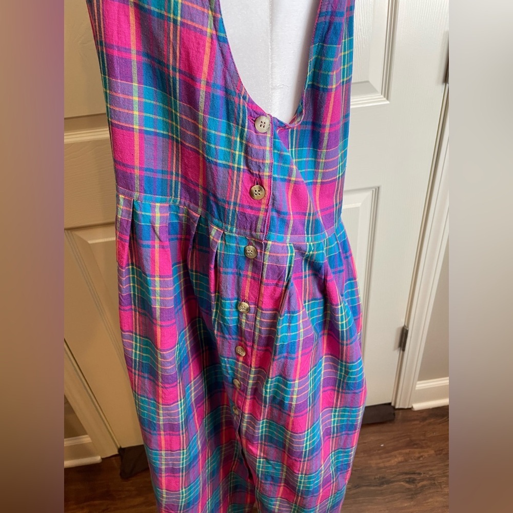 Bryn Connelly Colorful Cotton Plaid Dress - Picture 10 of 11